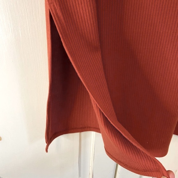 Gentle Fawn Ribbed Knit Maxi Skirt in Burnt Orange - Picture 3 of 7